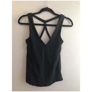 FREE PEOPLE STRAPPY BLACK TANK TOP